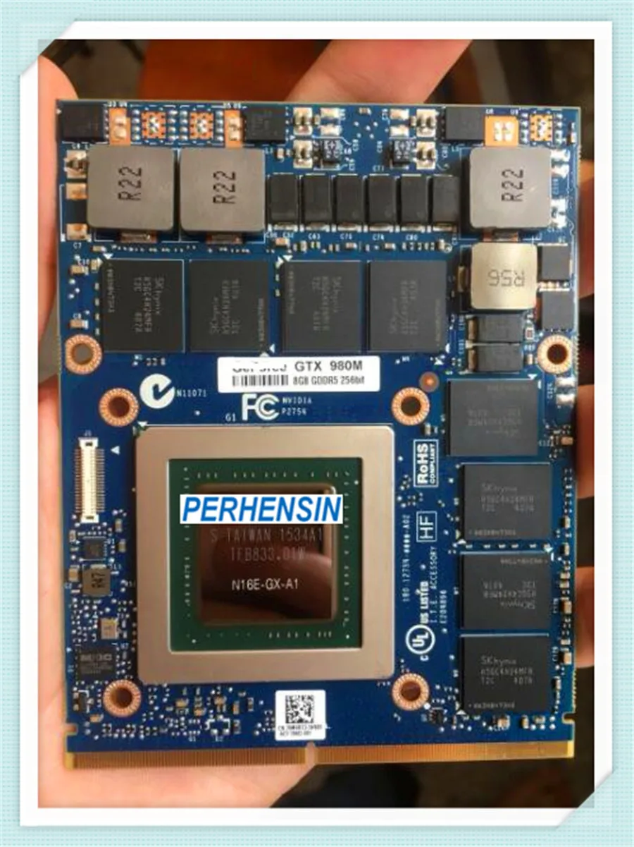 cheap GTX 980M Graphic GPU Card N16E GX A1 8GB GDDR5 GTX980M For DELL For ALIENWARE For Clevo For MSI