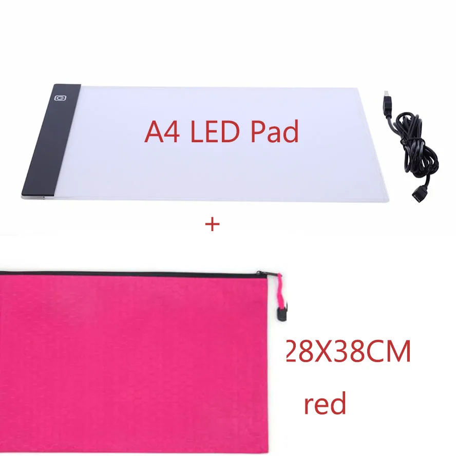 

Diamond Painting Accessories Hand zipper Bag for a4 LED lightpad Container Storage Box Diamant Painting Holder tools