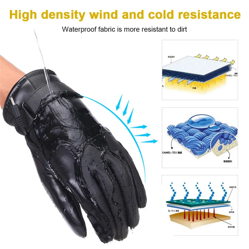 Winter Outdoor Electric Waterproof Heated Hands Gloves /& Insoles Foot Warmer
