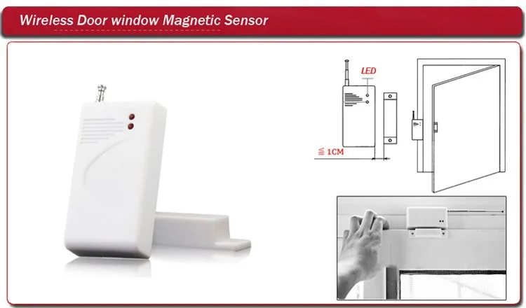 Беспроводной магнитный датчик открытия окон и дверей 433 МГц|sensor urinal|contact pressure