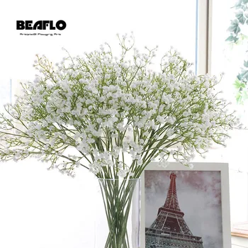 

1pc Artificial Baby's Breath Flower Gypsophila Fake Silicone plant for Wedding Home Hotel Party Decoration 5 Colors
