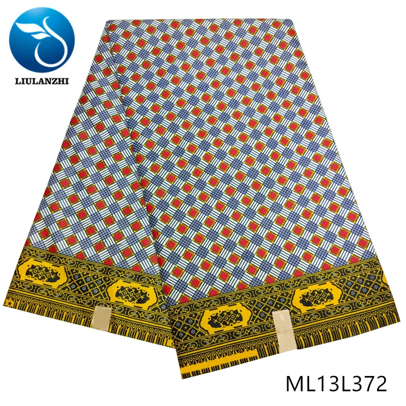 LIULANZH Африканский Воск Принты Ткань 6 ярдов полиэстер Анкара в нигерийском стиле ML13L372