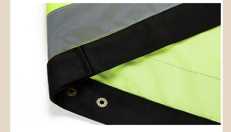 Bauskydd Светоотражающая куртка высокая видимость мужские наружные рабочие Топы флуоресцентная желтая мульти-карманы безопасность