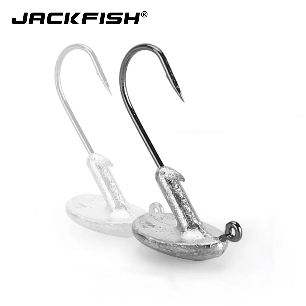 JACKFISH 5 шт./лот приманки из свинца крючок на голову 3,5 г/5 г/7 г свинцовый крючок для рыбалки GrankHook мягкий червяк для ловли карпа рыболовные снасти