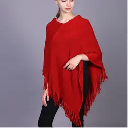 Осень и зима новый утолщение шаль Европейский кисточки плащ льняной шарф для женщин пончо манто платки femme hiver schal Атлас