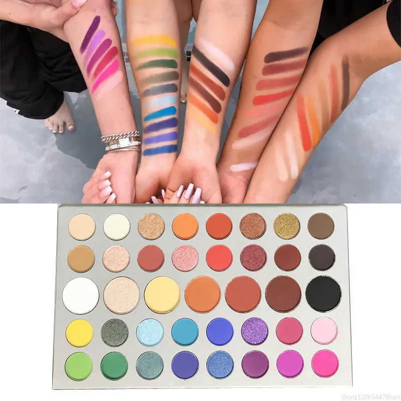 39 Colors Matte Glitter Eyeshadow Palette Shimmer Pigment brown rainbow Eye Shadow Cosmetic Maquillajes Para Mujer TSLM2