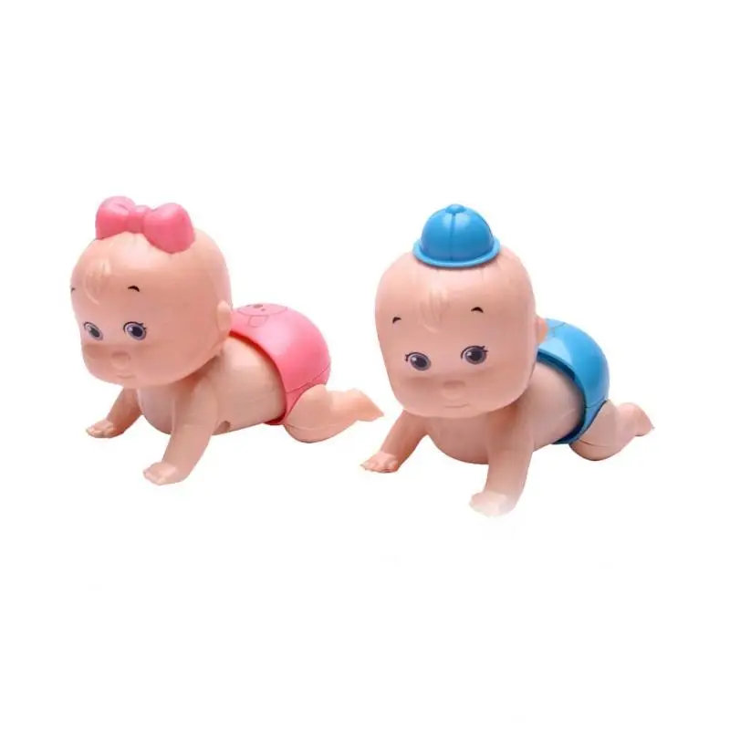 

1PC Cute Kid Party Doll Gift Cartoon Cute Wind Up Clockwork Toys Butt Head Shaking Crawling Baby Dolls wind up toys for kids