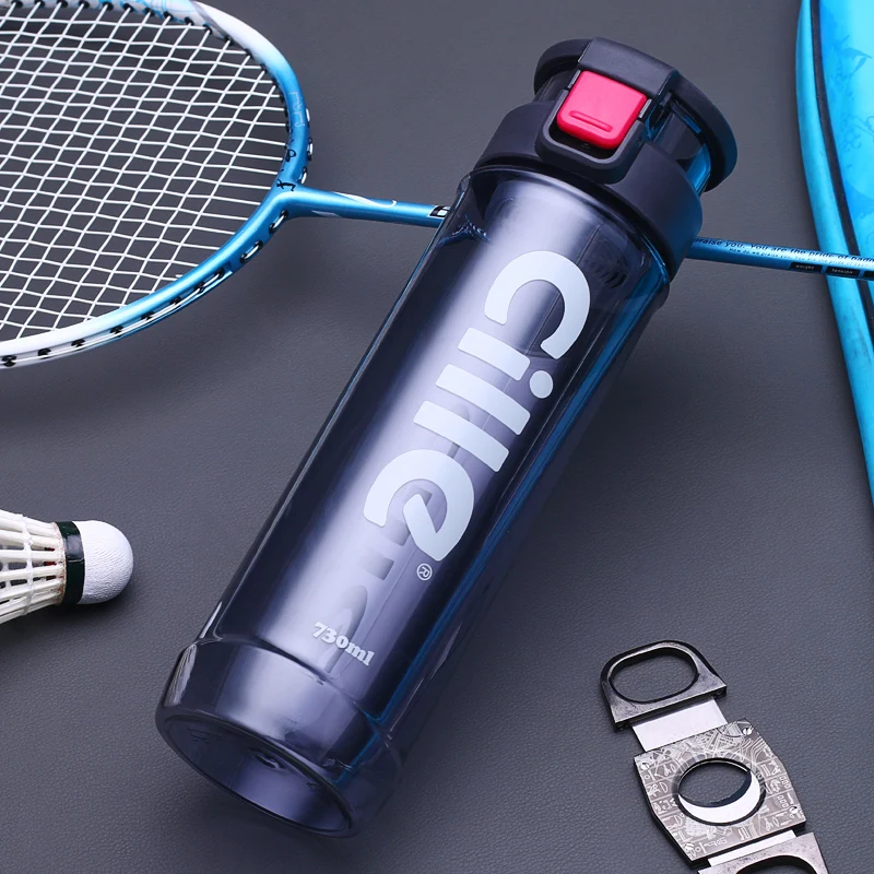 

2017 New Arrival 730ml Sports Water Bottle Plastic Drinking Bottle Outdoor Camping Protein Powder Shaker Bottle Eco Drinkware