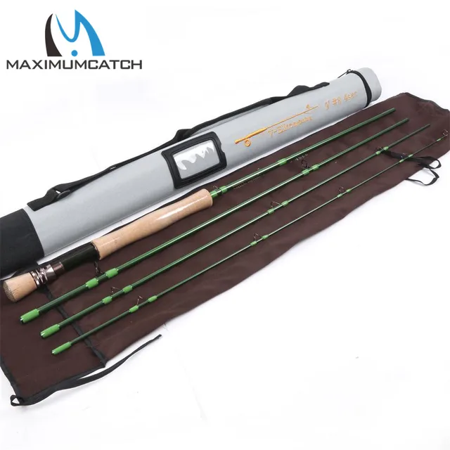 Cheap Maximumcatch  V-Elite 8wt 9ft 4pcs Fly Rod Fast action Fishing Rod