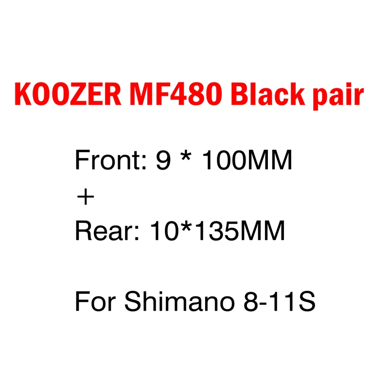 KOOZER MF480 32 отверстия передняя, Задняя Ступица 4 герметичный подшипник 24T трещотка QR быстрый выпуск через ось горный велосипед концентраторы для Shimano Sram - Цвет: Black 9X100 10X135mm