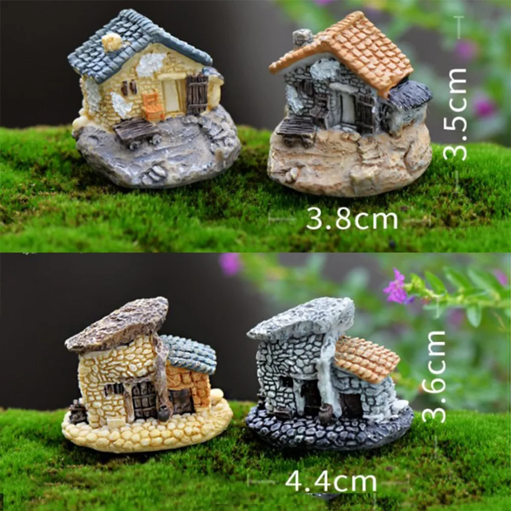 fanbufan Miniatura Paesaggio Micro Paesaggio Schiuma Resina per Giardino in Vaso Decoro a casa Mini Lampione