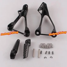 Aluminum Alloy Passenger Rear Foot Pegs Footrest Brackets for Kawasaki 05 08 ZX6R ZX636 Motorcycle Spare