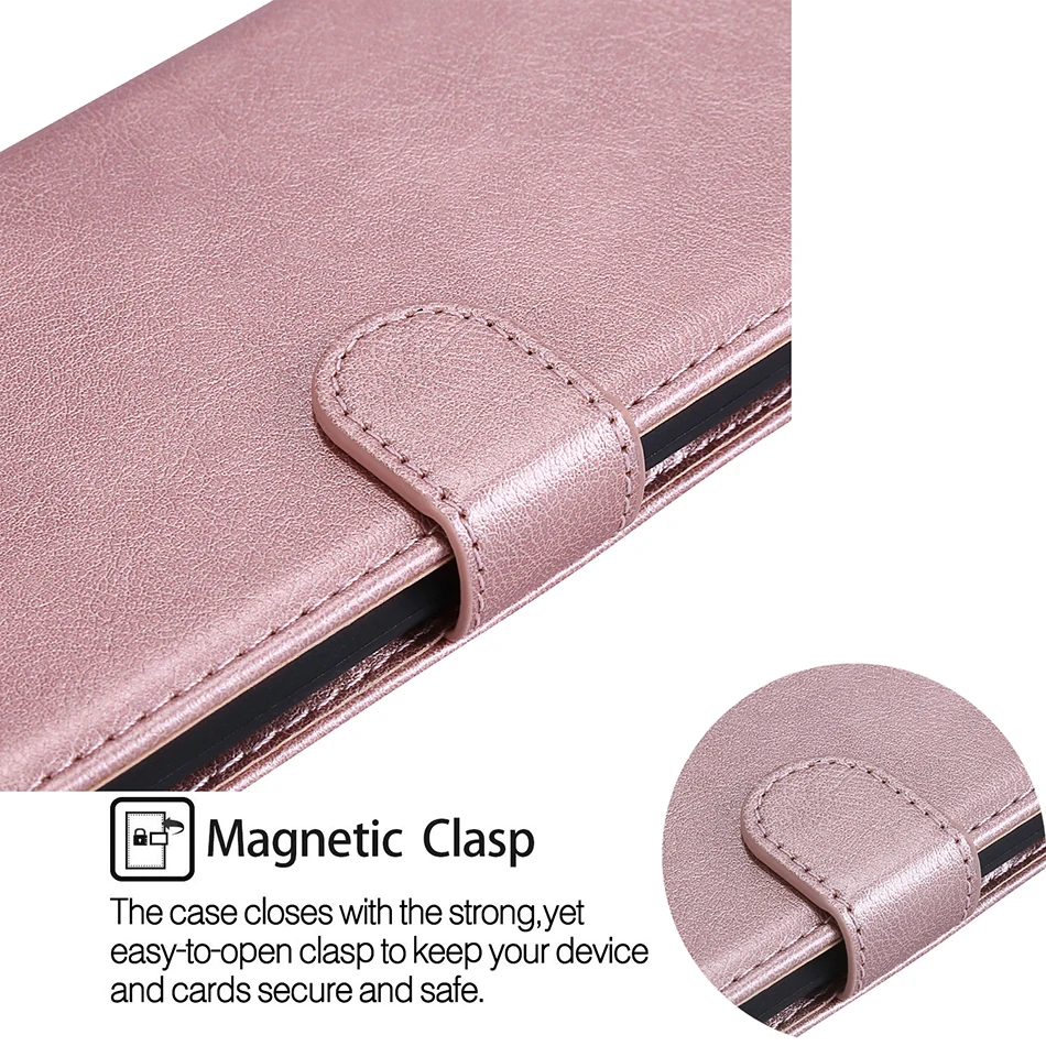 Solid Color Wallet Flip Case For Motorola G2 G4 G5 G5S G6 G7 C Plus Z3 Play Z Force X Style E4 E5 Moto One Power P30 Note Cover