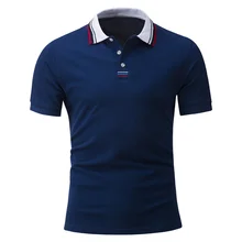 New Fashion 2017 Brand Mens Polo Shirt Solid Short-Sleeve Slim Fit Shirt Male Cotton Polo Shirts Casual Shirts Plus Size