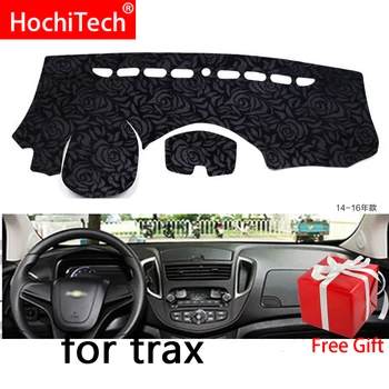 

Rose Pattern Non-slip Dashmat Dash Mat Dashboard Cover Pad Cover Carpet Car Sticker for Chevrolet Trax 2014-2016 Car Styling