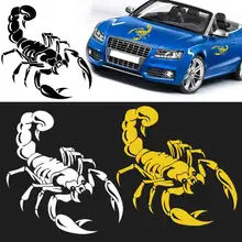1Pc Car Styling Stickers 3D Cute Scorpion Motorcycle Car Stickers Funny Car Stickers For W VW Audi Ford Toyota CSL2017