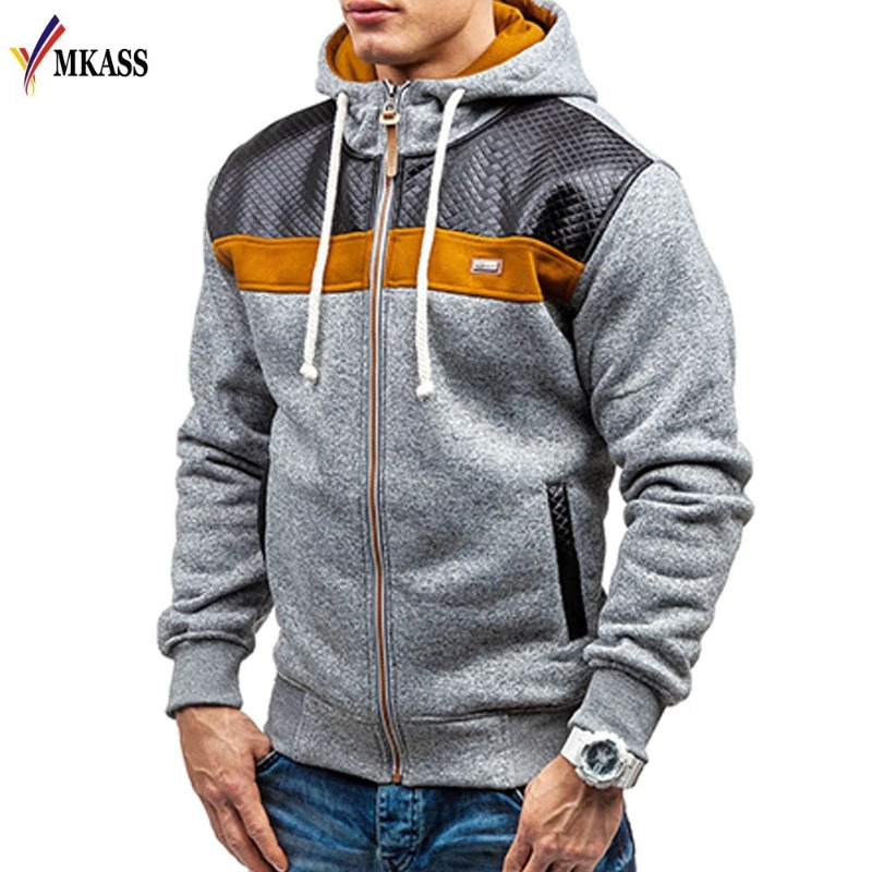 

New Fashion Men Sweatshirt Spring Autumn Thick Hoodies Cotton Hoodie Coats Tracksuit Men Cardigans Mens Sweatshirts