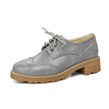 

2018 new age season leisure low heel side with lace-up shoes of 18125 students