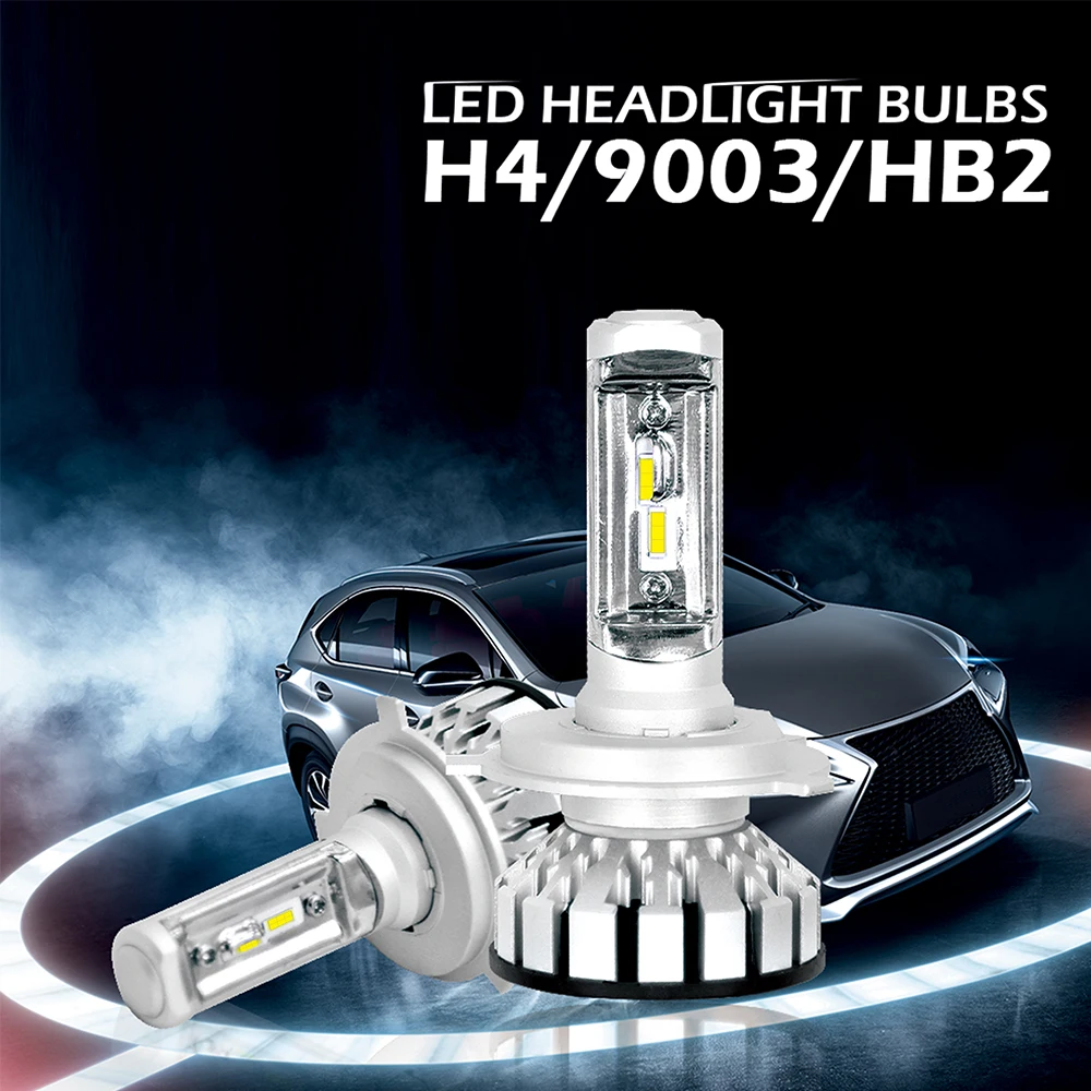 

2pcs Car LED Headlight R8 H4 Car Bulbs 6000K 12000LM H1 H7 Auto Lamps H11 Fog Lamp 9005 9006 H3 9012 Light Bulbs for General Car
