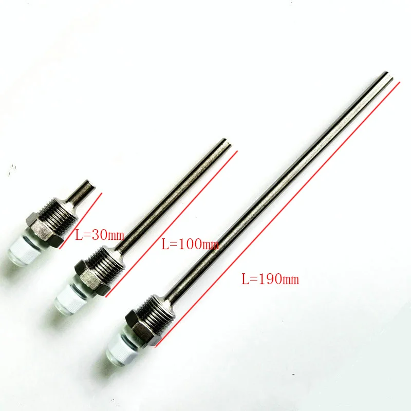 

Stainless Steel Thermowell 3/4" DN20 NPT Threads for Temperature Sensors Thermowells For Temperature Instruments Thermometer