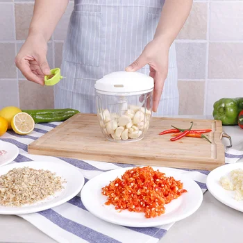 

Multifunction Manual Meat Grinder Home Kitchen Tool Processors Food Chopper Mincer Mixer Blender Chop Fruit Vegetable Nut Herbs