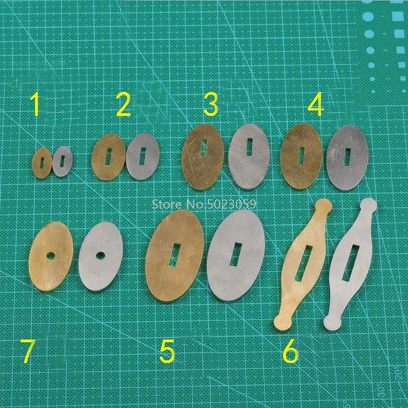 9SizeGuardforKnifeBrassStainlessSteelGuardDesignDIYKnife