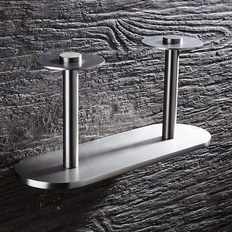 Toilet Paper Holder Creative Aluminum Brushed Double Bathroom Roll Paper Holder Decorative Paper Towel Holder Rack Wall Mounted Toilet Paper Holder Creative Aluminum Brushed Double Bathroom Roll Paper Holder Decorative Paper Towel Holder Rack Wall Mounted