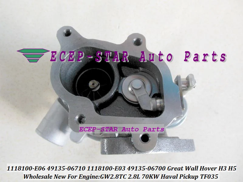 TURBO TF035 1118100-E06 49135-06710 1118100E06 4913506710 49135 06710 For Great Wall Pickup Hover H3 H5 Haval GW2.8TC 2.8L 70KW (3)