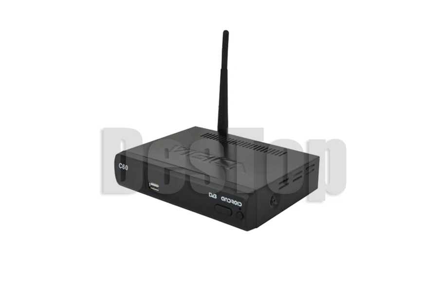 C60s Android 4,4 Full HD TV Box+ DVB-S2 1 шт./лот, DHL