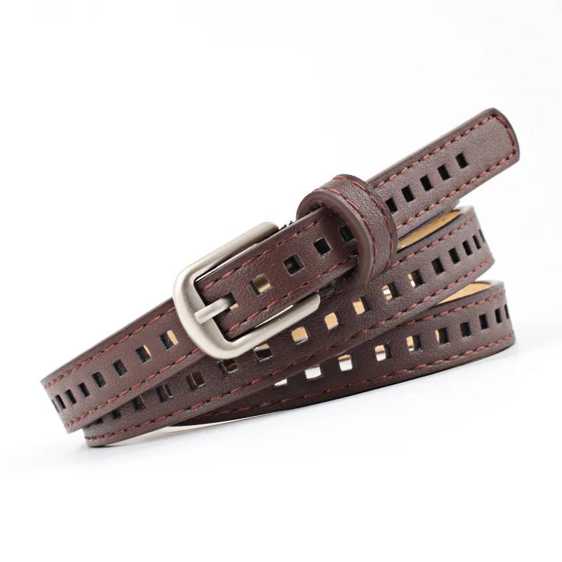 

PU Leather Belt Female Waist Belts Women Student Simple and stylish hollow Belt Strap cinturon mujer cinto feminino cinturones