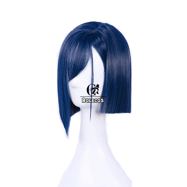 Anime DARLING in the FRANXX 015 Icigo Cosplay Wigs Blue Short Straight-1
