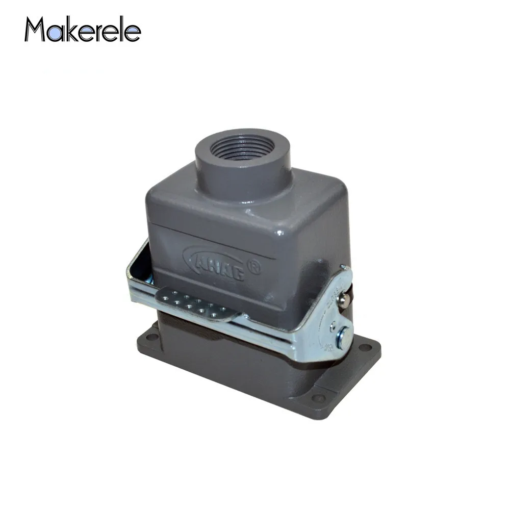 

MK-HE-006-2D Industrial Rectangular Aviation Connector Plug European Standard Side Entry 16A 400V/500V Heavy Duty Connectors