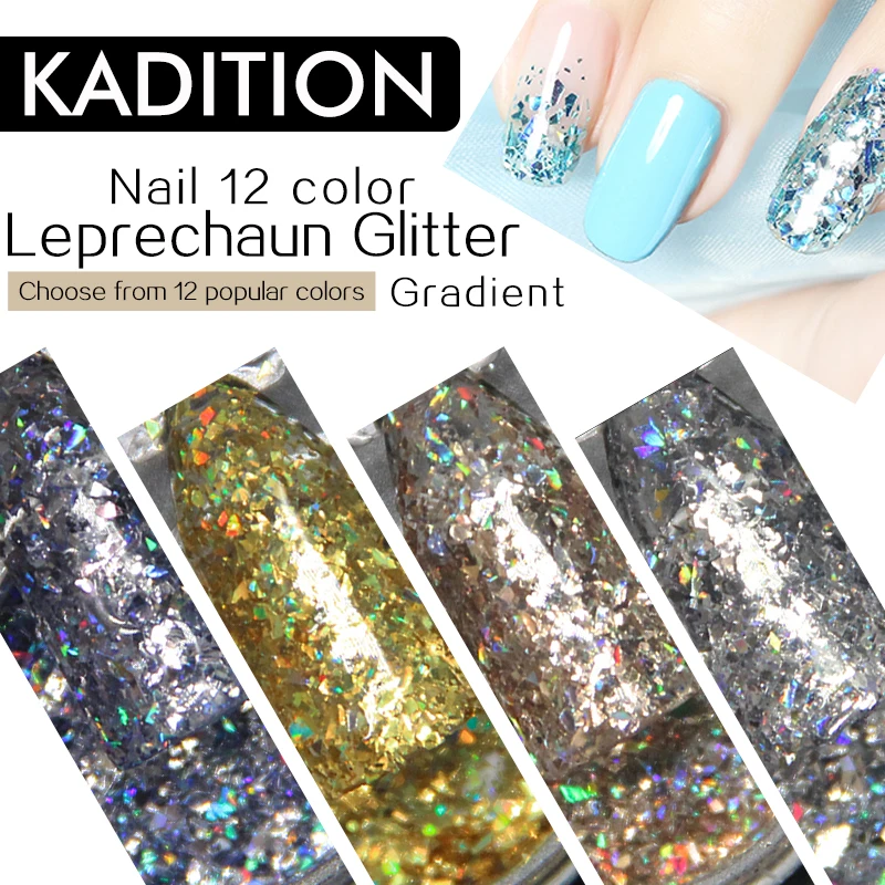 

KADITION New Glitter Powder Chrome Glitter Metallic Powder Shine Pigment for Nails Glitter Pigment DIY Manicure Art Decoration