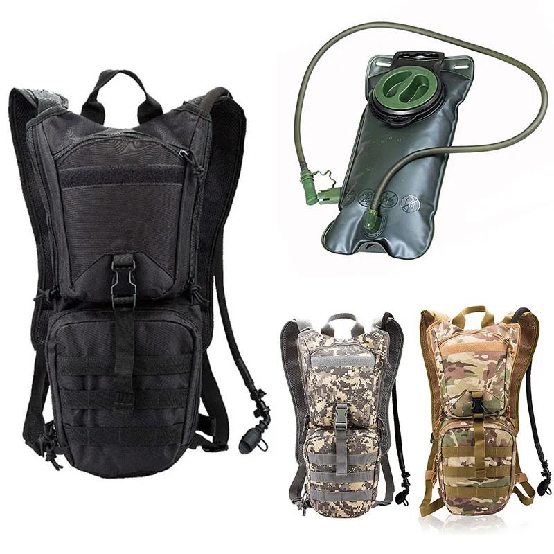 

REEBOW TACTICAL Military Bottle Pouch Tactical Hydration Backpack Water bag Camping Camelback Nylon Hydration 3L