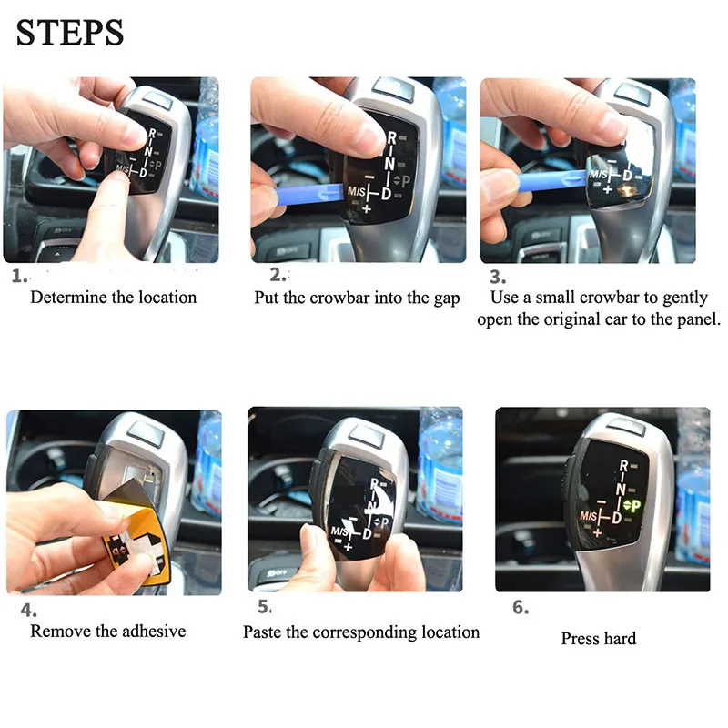 

For BMW X1 X3 X5 X6 M3 M5 F01 F10 F30 F35 F18 Easy Installation Car Gear Shift Knob