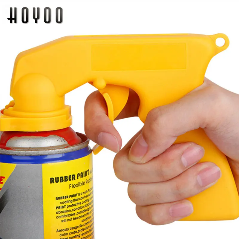 

HOYOO Simple Spray Adaptor Paint Care Car Aerosol Spray Can Handle with Full Grip Trigger for Painting