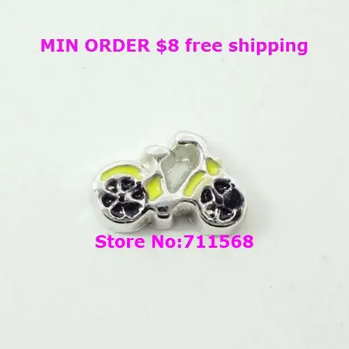 

Bicycle Floating Charms Bike Vehicle Floating Charm Pendant For DIY Floating Locket Accessories