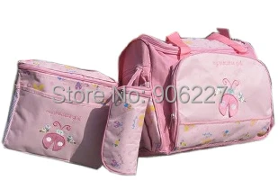 4 шт./компл. сумка для детской коляски для мам сумки для подгузников модная игрушка автомобиля траве, с Божьими коровками для похода по