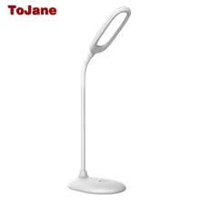 Перезаряжаемая Светодиодная настольная лампа Tojane, светодиодная настольная лампа для дома и офиса, настольная лампа, светодиодный Настольный светильник с Usb, TG108