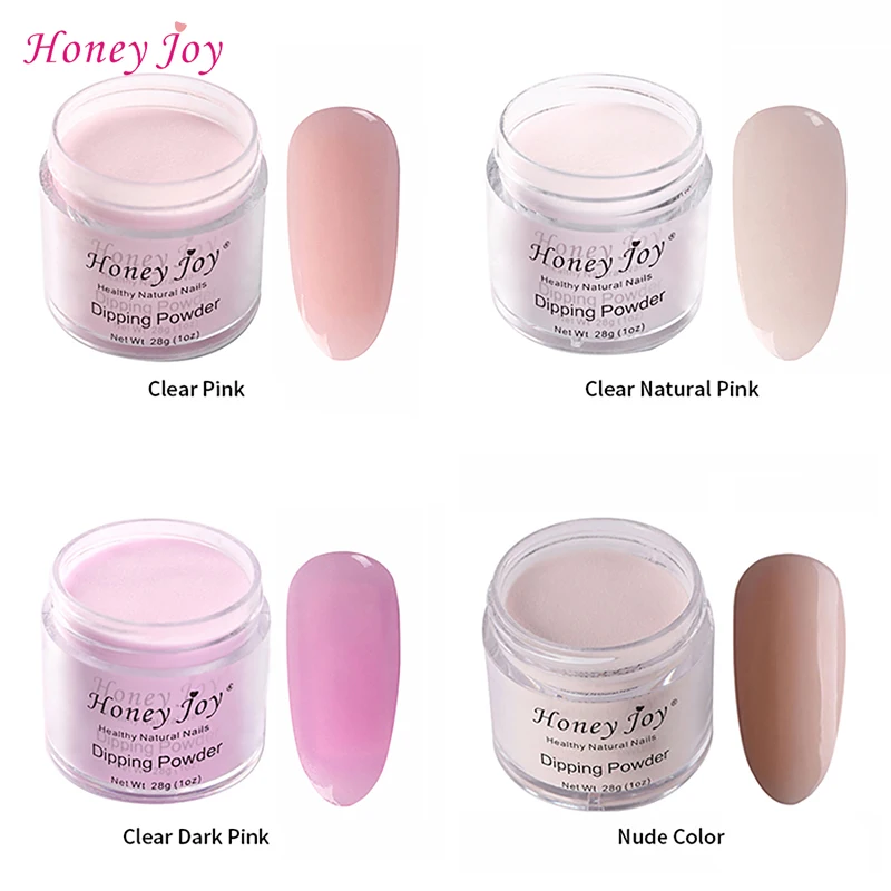 Very Fine 28g/Box Clear Natural Dark Pink Dip Powder Nails Dipping Nail