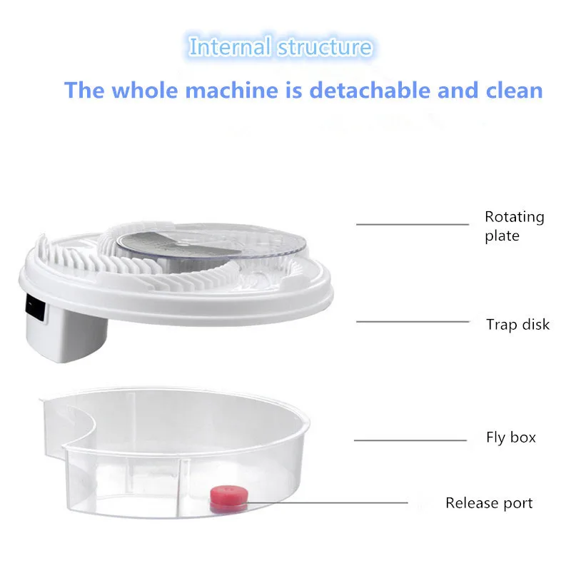 Ловушка для летающих насекомых устройство USB Flycatcher Автоматическая ловушка для еды ловушка для мух ловушка насекомые амбарные вредители Flytrap usb Тип ловушка для мухи приманка