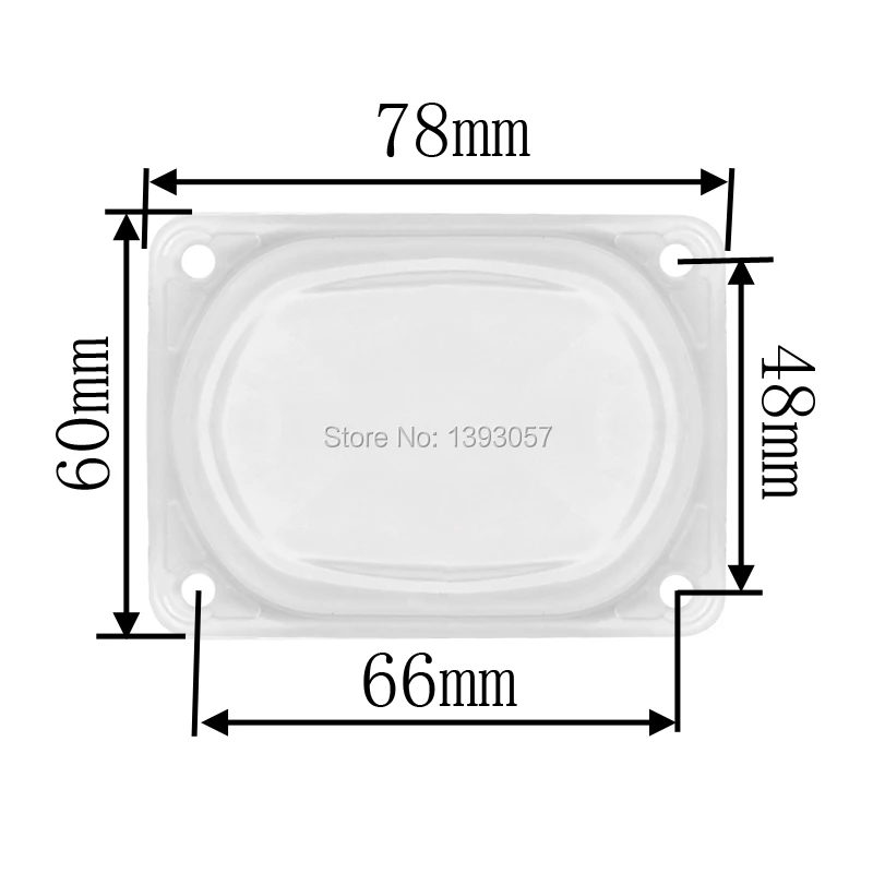 50W COB Lens-Size