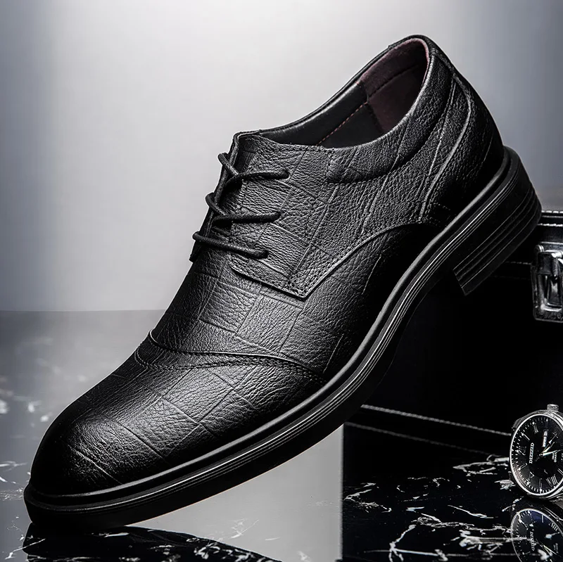 

big size 48 Fashion Formal Men Shoes fashion Breathable Business Dress Shoes outdoor Genuine Leather Casual Oxfords shoes N1