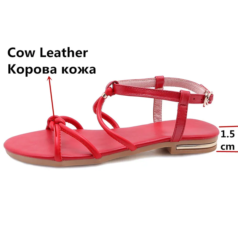 CONASCO/2019 классические женские босоножки из натуральной кожи на низком каблуке с