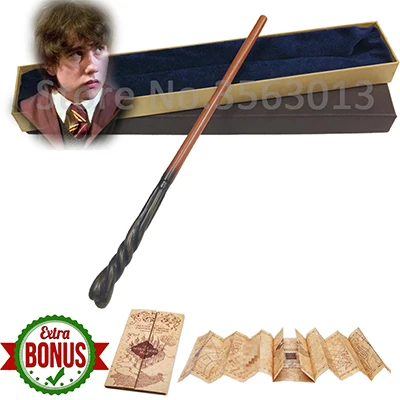 Neville Longbottom Оригинальная версия качество металлический сердечник Делюкс COS Дамблдор Волшебная палочка волшебная палочка с подарочной коробкой пакет Hp - Цвет: Neville Longbottom