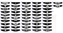 3 PCS/lot Stickers For Sony Play station 4 PS4 controller LED Light Bar Decal PVC Sticker for PS4 Dualshock gamepad control