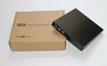Black slim USB 2.0 External DVD RW DVD DL CD RW Drive Writer Burner For WINDOWS XP/7/8/10 Mac Desktop Laptop