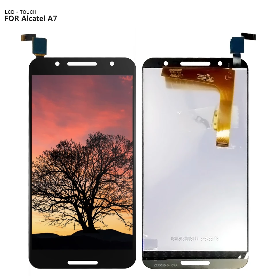 

High Quality For Alcatel A7 5090Y 5095A 5090 LCD Display Digitizer Touch Panel Screen Assembly Free Tools