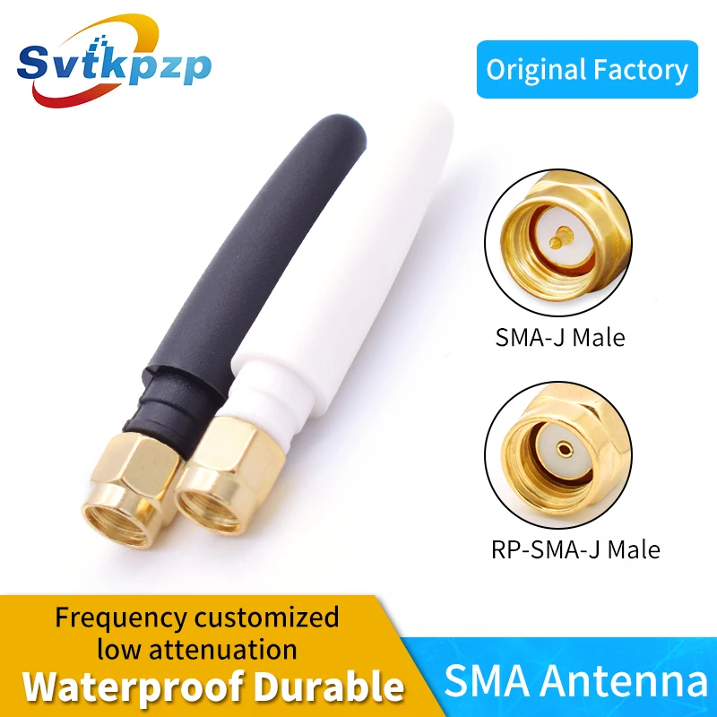 

2Pcs High Gain 3dBi 2.4ghz Antennas Small Rubber SMA-j Male Connector Directional Long Range WIFI Antenna Booster Router Aerial