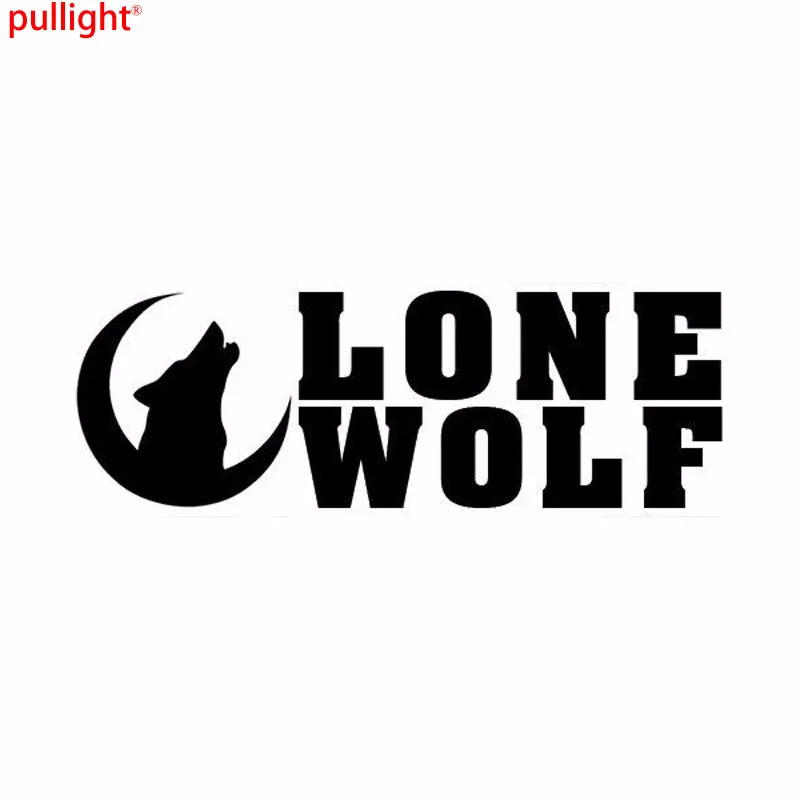 Buy 14.7*5cm Lone Wolf Vinyl Animal Fashion Window